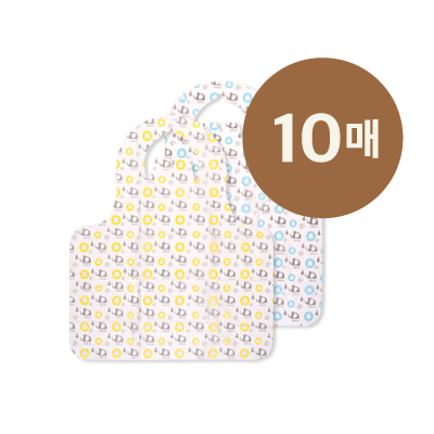 아기식탁커버 일회용 턱받이 생분해 비닐 10매 | babyclo
